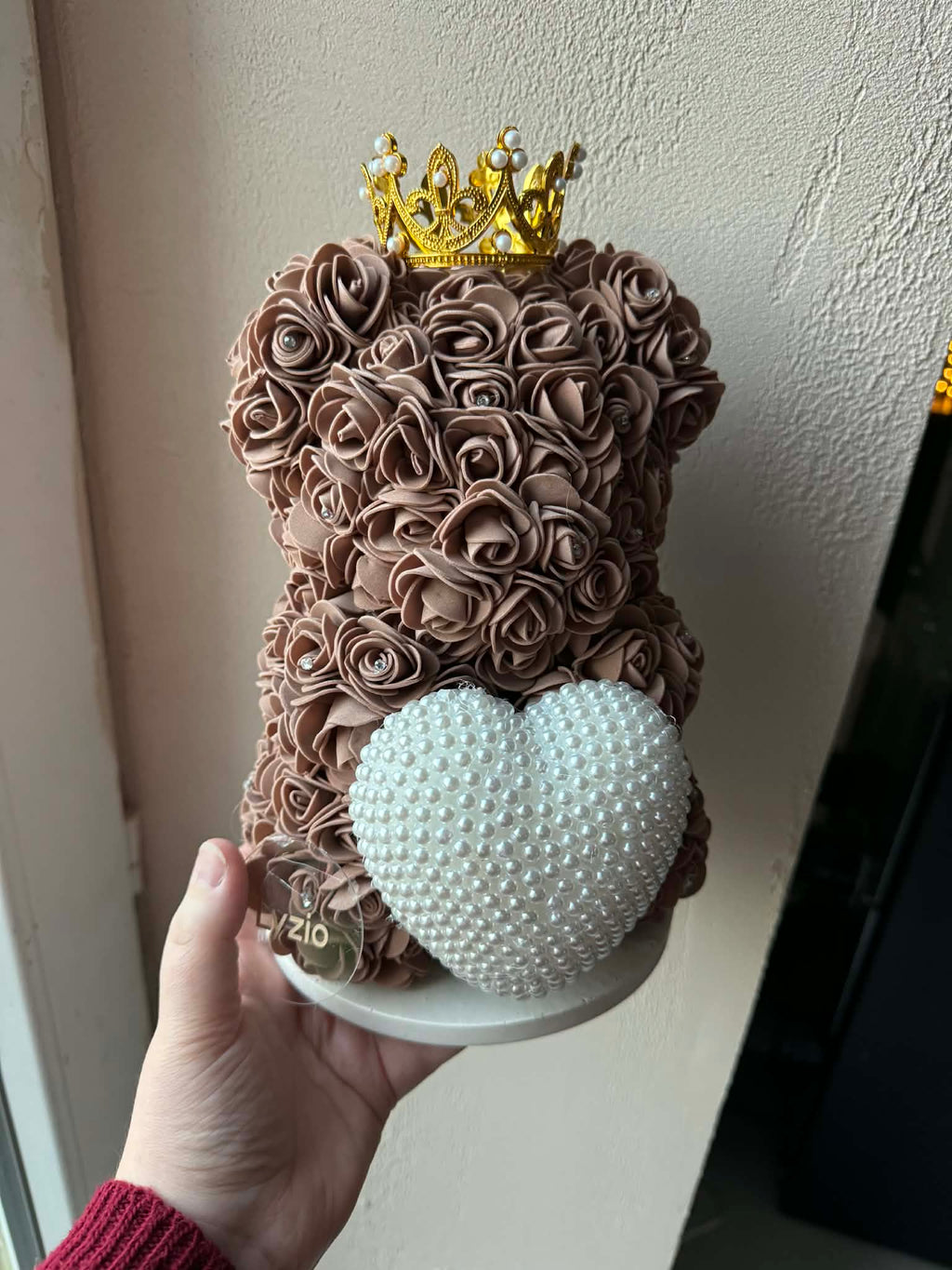 Petit ourson + socle jesmonite