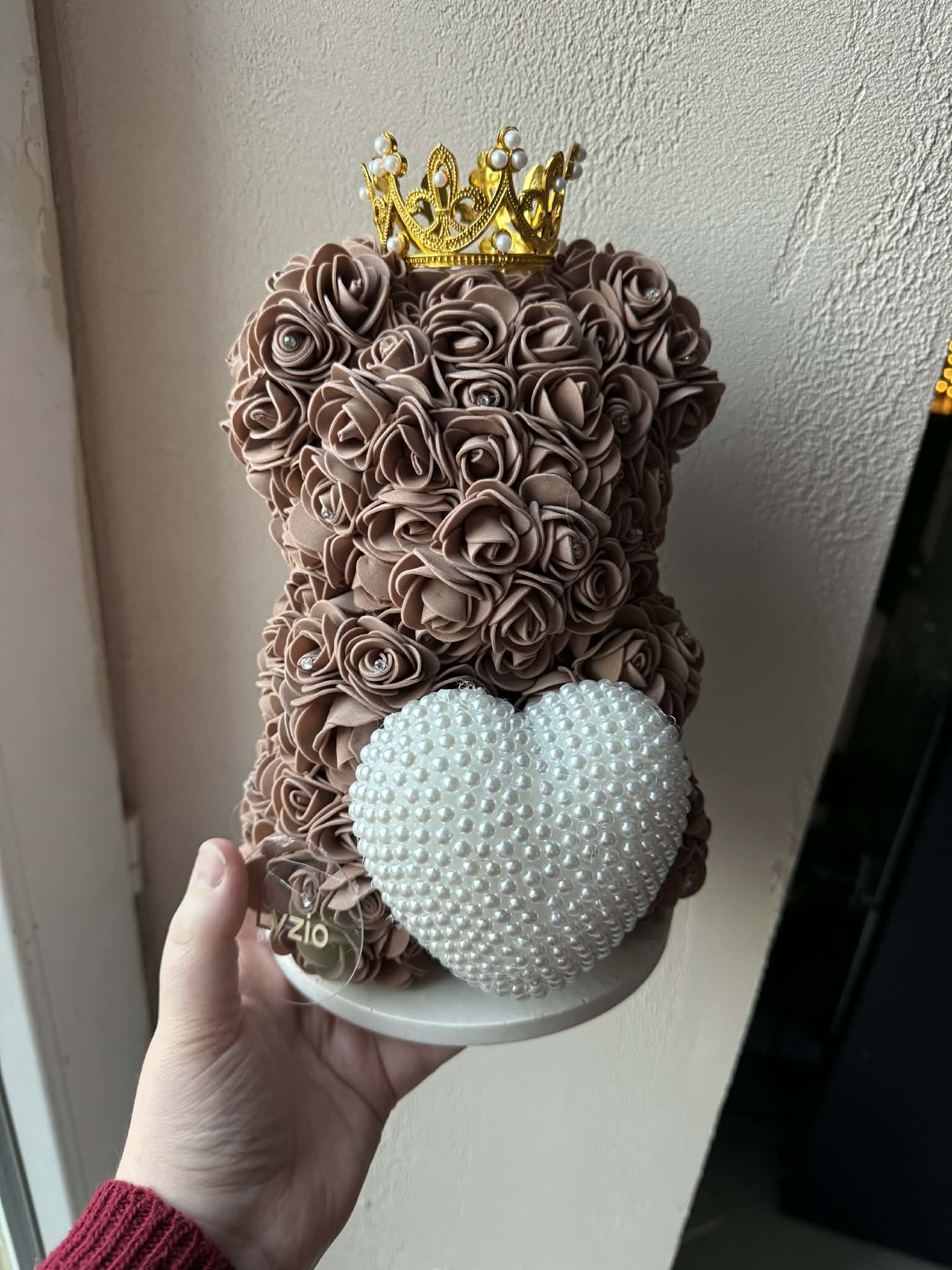 Petit ourson + socle jesmonite